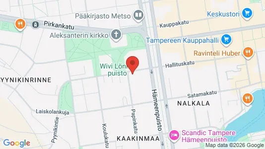 Apartments for rent i Tampere Keskinen - kort over placeringen
