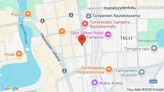 Apartments for rent i Tampere Keskinen - kort over placeringen