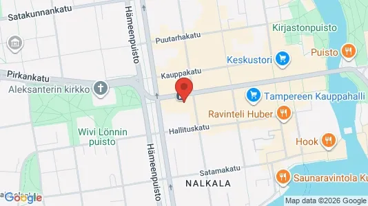 Apartments for rent i Tampere Keskinen - kort over placeringen