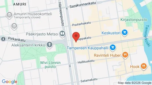 Apartments for rent i Tampere Keskinen - kort over placeringen