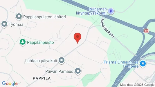Apartments for rent i Tampere Koillinen - kort over placeringen