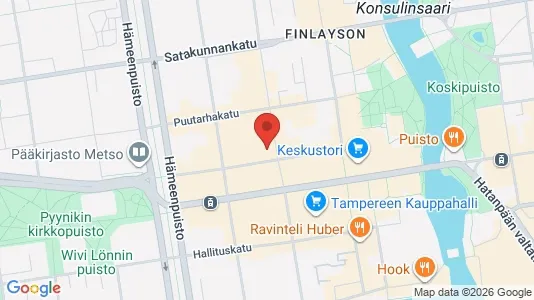 Apartments for rent i Tampere Keskinen - kort over placeringen