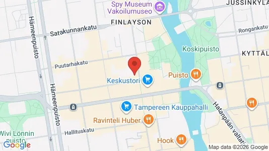 Apartments for rent i Tampere Keskinen - kort over placeringen