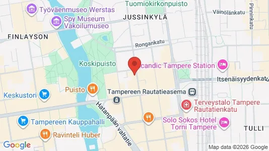 Apartments for rent i Tampere Keskinen - kort over placeringen