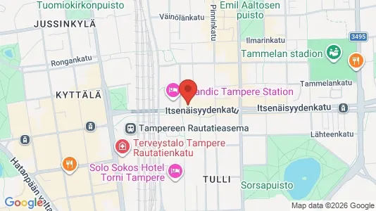 Apartments for rent i Tampere Keskinen - kort over placeringen