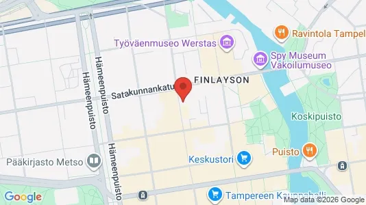 Apartments for rent i Tampere Keskinen - kort over placeringen