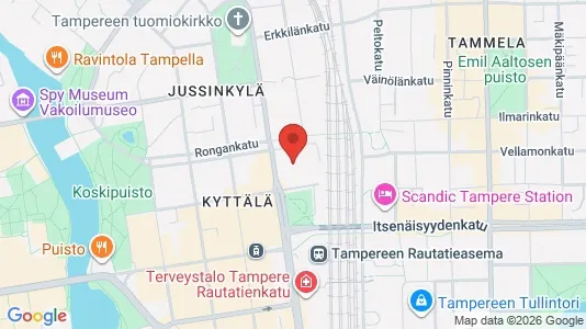Apartments for rent i Tampere Keskinen - kort over placeringen
