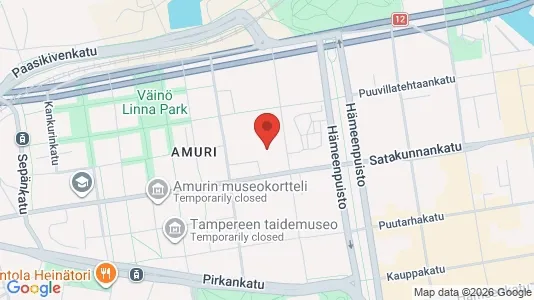 Apartments for rent i Tampere Keskinen - kort over placeringen