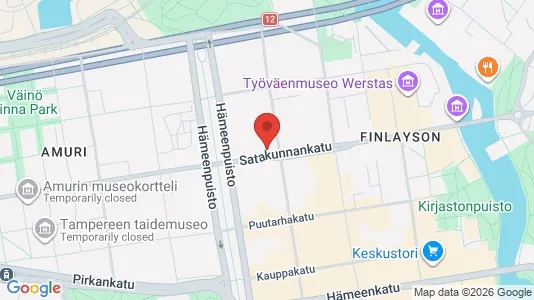 Apartments for rent i Tampere Keskinen - kort over placeringen