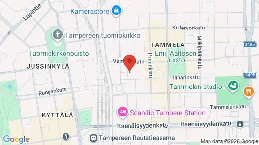 Apartments for rent i Tampere Keskinen - kort over placeringen