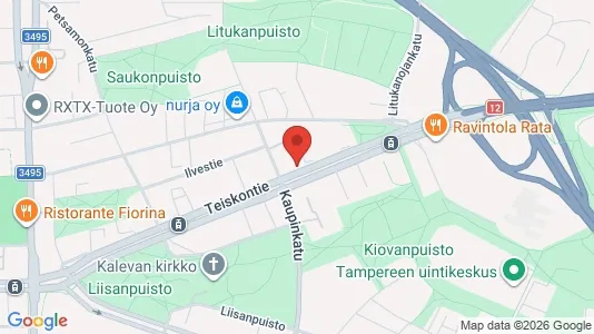 Apartments for rent i Tampere Keskinen - kort over placeringen