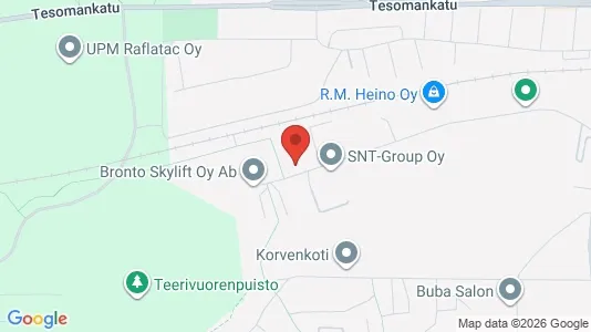 Rooms for rent i Tampere Lounainen - kort over placeringen
