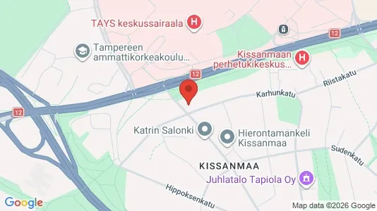 Apartments for rent i Tampere Keskinen - kort over placeringen