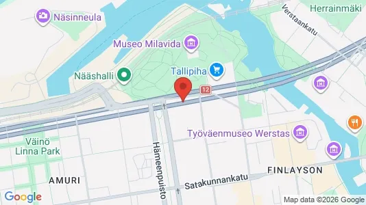 Apartments for rent i Tampere Keskinen - kort over placeringen
