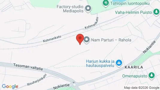 Rooms for rent i Tampere Lounainen - kort over placeringen