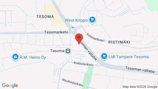 Apartments for rent i Tampere Lounainen - kort over placeringen