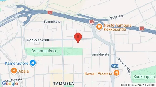 Apartments for rent i Tampere Keskinen - kort over placeringen