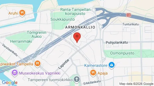 Apartments for rent i Tampere Keskinen - kort over placeringen