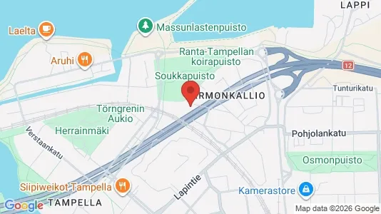 Apartments for rent i Tampere Keskinen - kort over placeringen