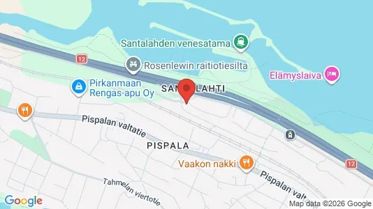 Apartments for rent i Tampere Keskinen - kort over placeringen