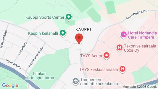 Apartments for rent i Tampere Keskinen - kort over placeringen