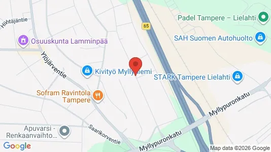Apartments for rent i Tampere Lounainen - kort over placeringen