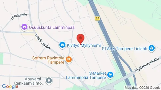 Apartments for rent i Tampere Lounainen - kort over placeringen