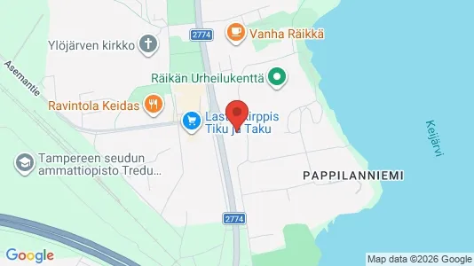Apartments for rent i Ylöjärvi - kort over placeringen