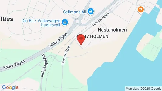 Apartments for rent i Hudiksvall - kort over placeringen