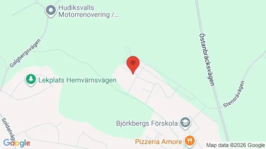 Apartments for rent i Hudiksvall - kort over placeringen