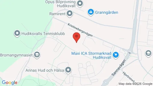 Apartments for rent i Hudiksvall - kort over placeringen