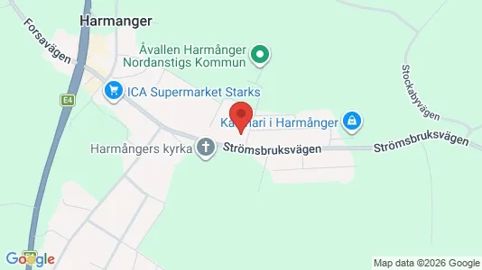 Apartments for rent i Nordanstig - kort over placeringen