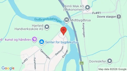 Apartments for rent i Dovre - kort over placeringen