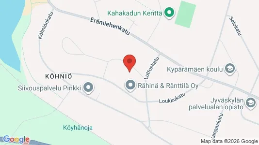 Apartments for rent i Jyväskylä - kort over placeringen