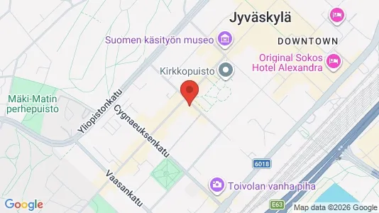 Apartments for rent i Jyväskylä - kort over placeringen