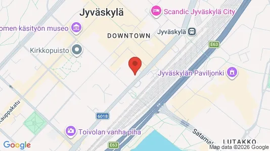 Apartments for rent i Jyväskylä - kort over placeringen