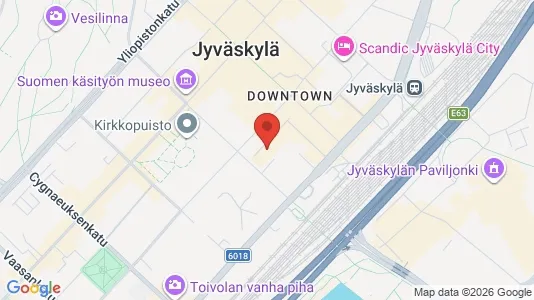 Apartments for rent i Jyväskylä - kort over placeringen