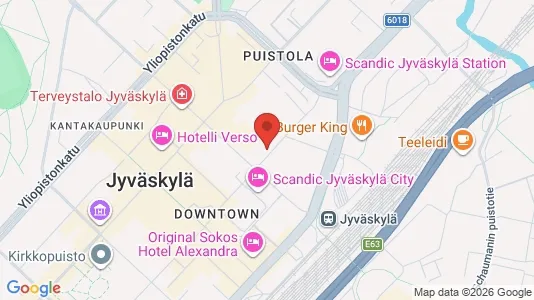 Apartments for rent i Jyväskylä - kort over placeringen