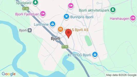 Apartments for rent i Lesja - kort over placeringen