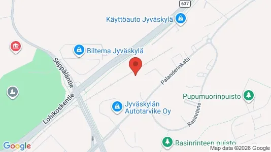 Apartments for rent i Jyväskylä - kort over placeringen