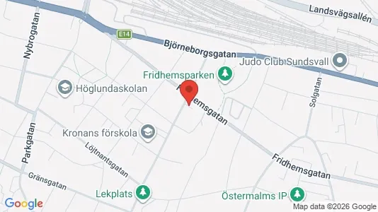 Apartments for rent i Sundsvall - kort over placeringen