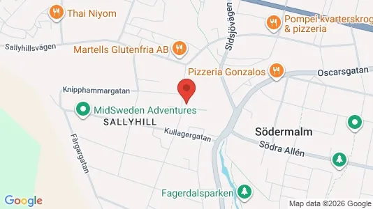 Apartments for rent i Sundsvall - kort over placeringen