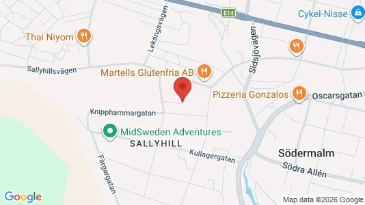 Apartments for rent i Sundsvall - kort over placeringen
