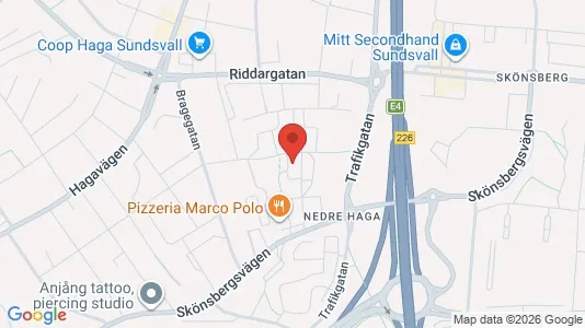 Apartments for rent i Sundsvall - kort over placeringen