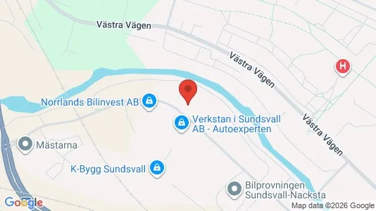 Apartments for rent i Sundsvall - kort over placeringen