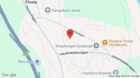 Apartments for rent i Sundsvall - kort over placeringen