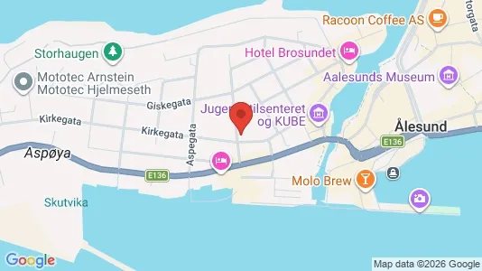 Rooms for rent i Ålesund - kort over placeringen