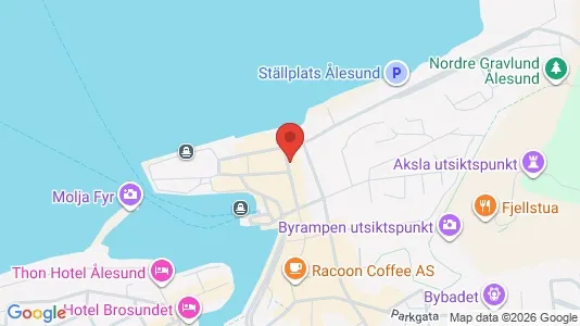 Apartments for rent i Ålesund - kort over placeringen