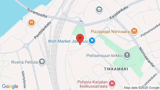 Apartments for rent i Joensuu - kort over placeringen