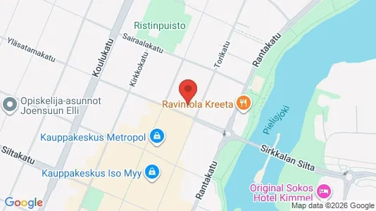 Apartments for rent i Joensuu - kort over placeringen